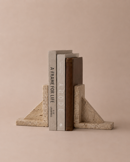 Atlas - Traverten Kitap Tutucu