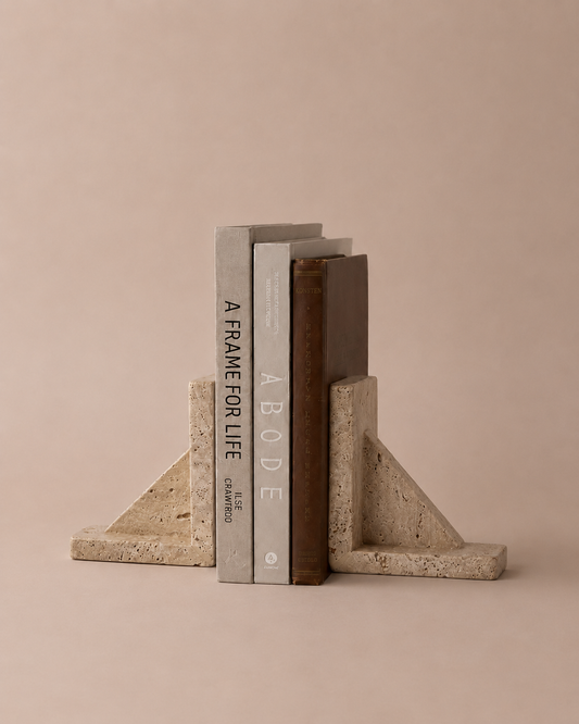 Atlas - Traverten Kitap Tutucu