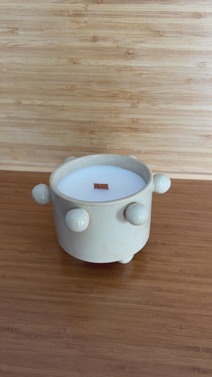 Bubbly - Beyaz Tonlu Vanilyalı Seramik Mum